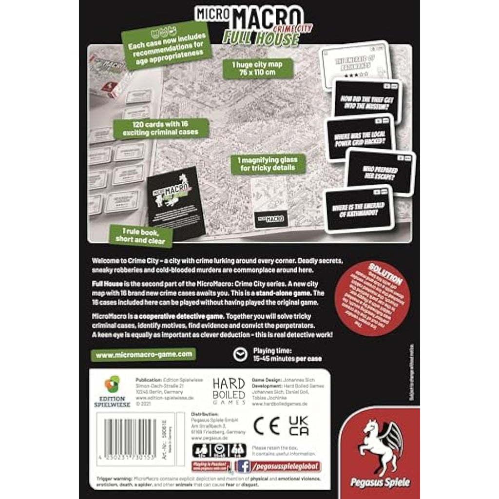 MicroMacro: Crime City – Full House Board Game by Pegasus Press