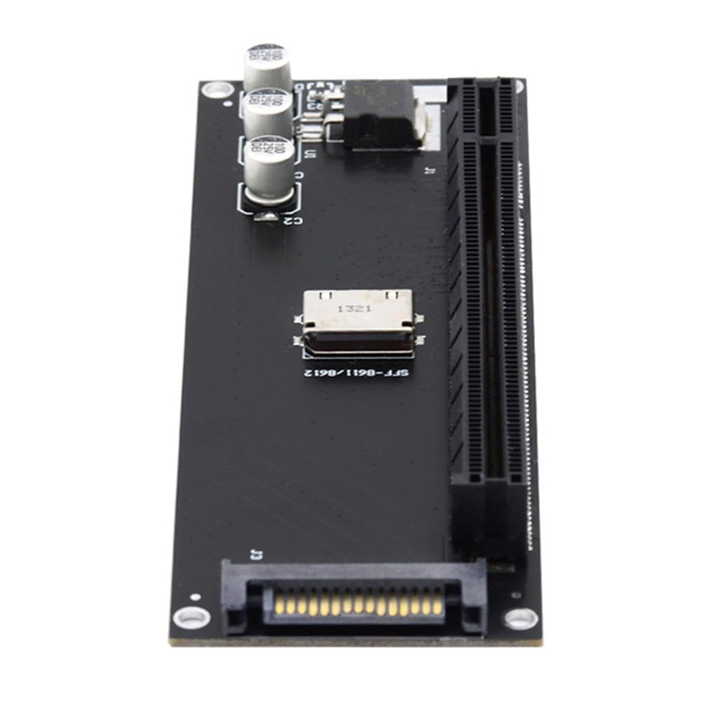 VOANZO Oculink SFF-8611/8612 to PCI-E 4.0 x16 Expansion Card with SATA Power Connector for External Graphics Cards