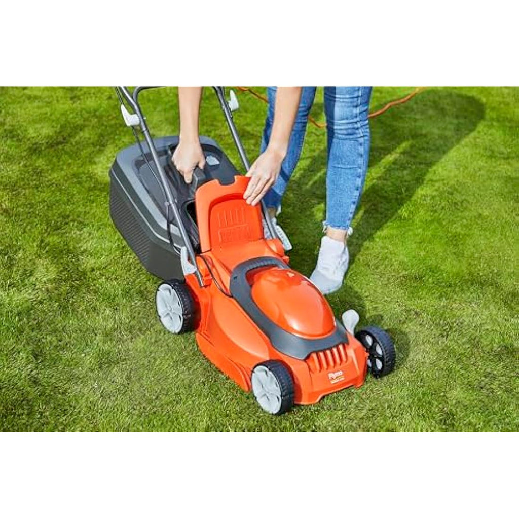 Flymo EasiStore 340R Electric Rotary Lawn Mower - 1400W, 34cm