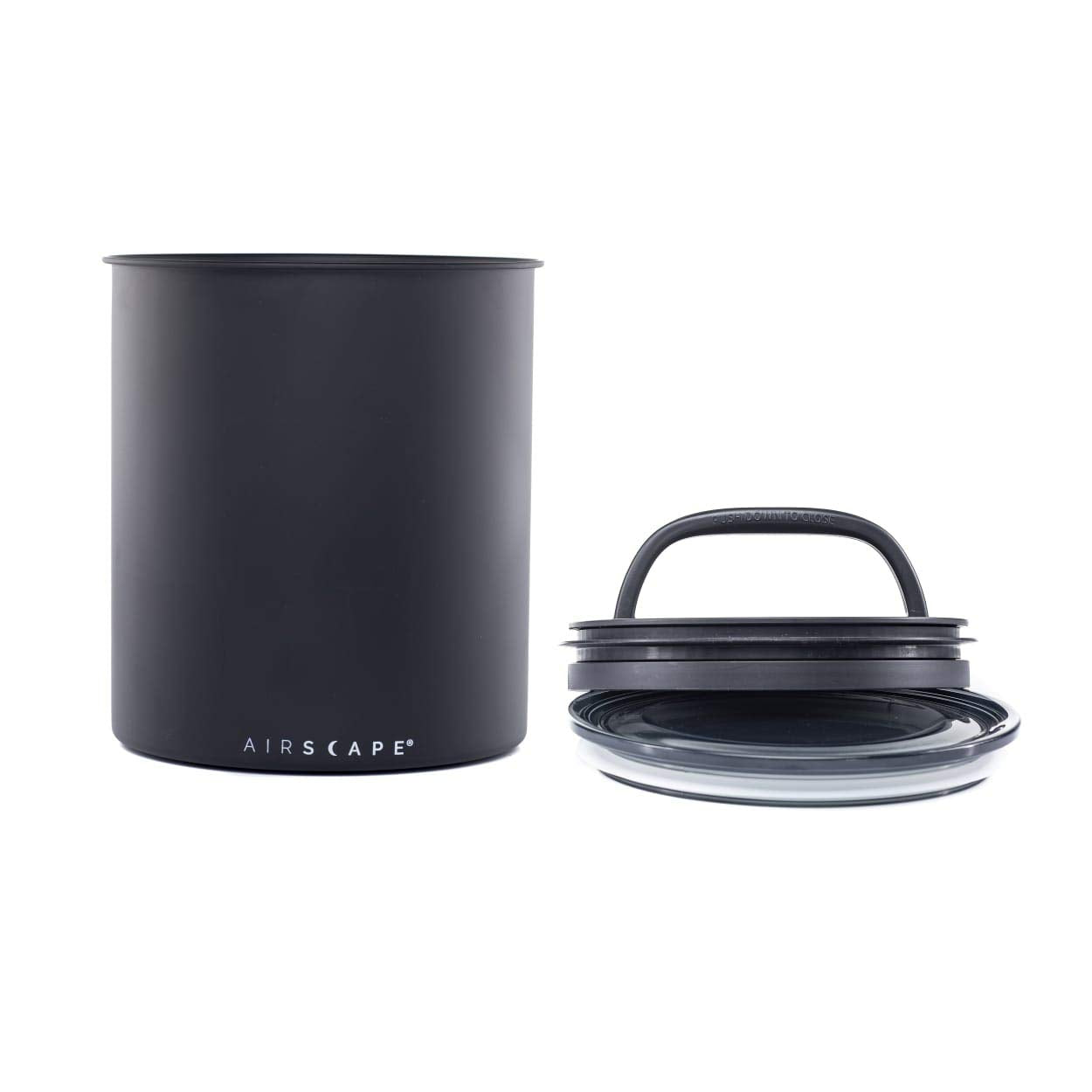 Airscape Kilo Coffee Storage Canister – 1.1kg Airtight Matte Black Steel