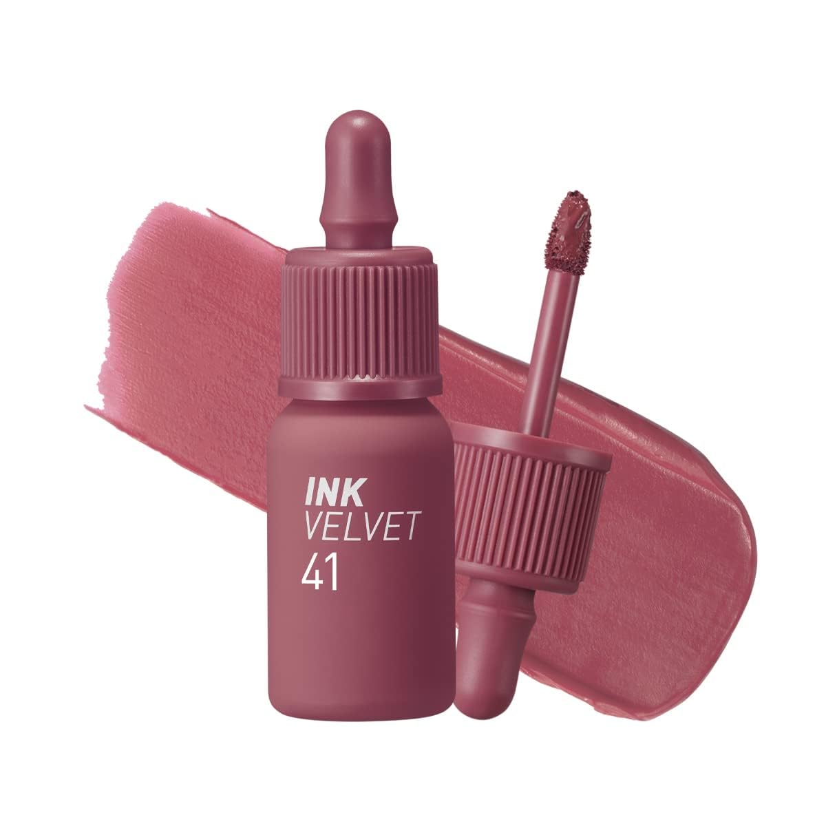 Peripera Ink the Velvet Lip Tint – Longwear Matte Liquid Lipstick (41 Cool Off Rosy)