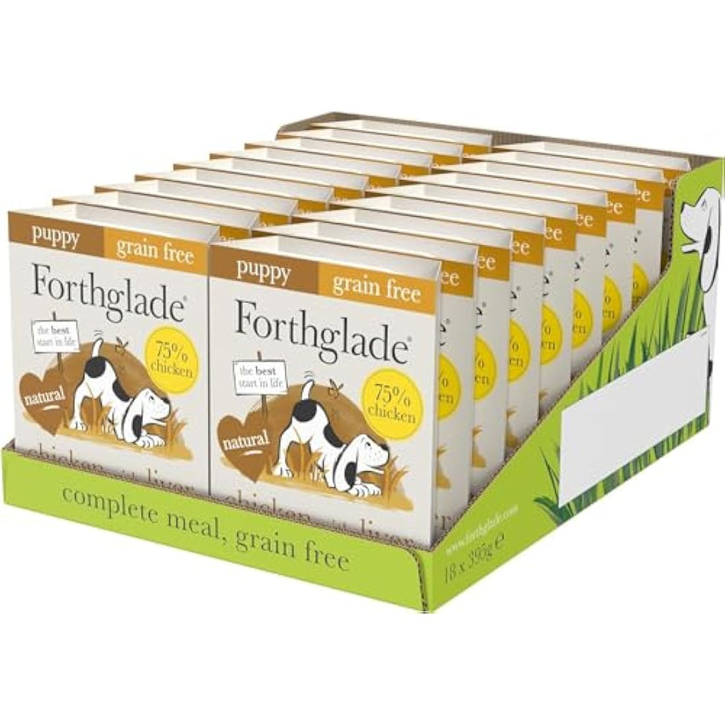 Forthglade Grain Free Puppy Wet Dog Food - Chicken & Liver (18 x 395g)