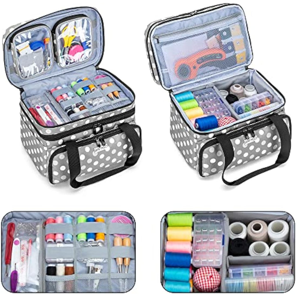 BAFASO Large Sewing Accessories Organiser Bag with Detachable Pouches