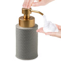 Ceramic Foam Soap Dispenser – Vintage Grey Porcelain, 9.1oz
