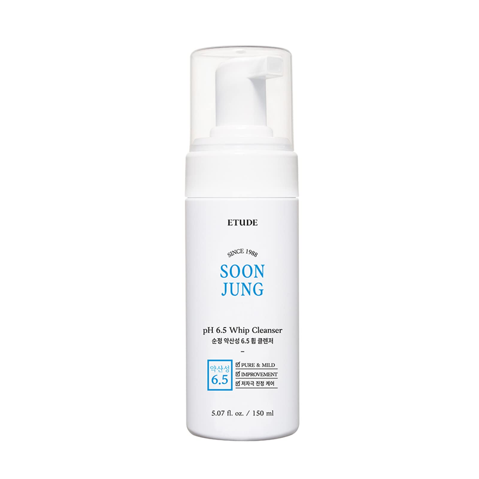 Etude House SoonJung pH 6.5 Whip Cleanser - Hydrating Face Wash 150ml
