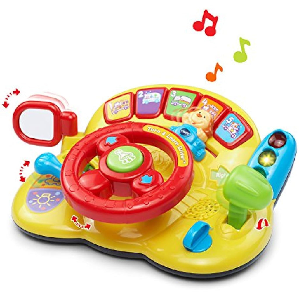 VTech Turn and Learn Driver – Interactive Toddler Steering Wheel Toy