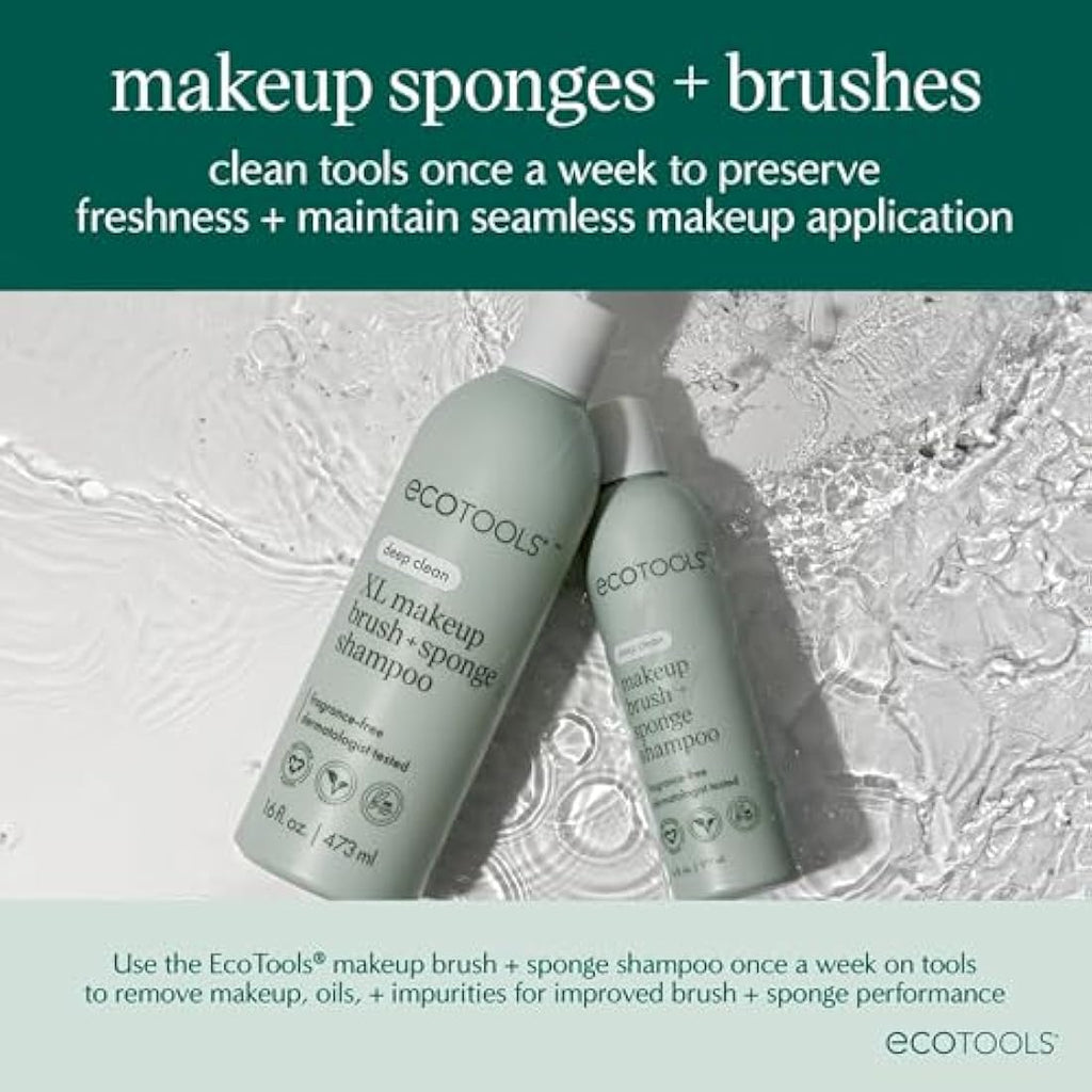 EcoTools Core Five Makeup Brush and Sponge Set | Vegan 5-Piece Kit
