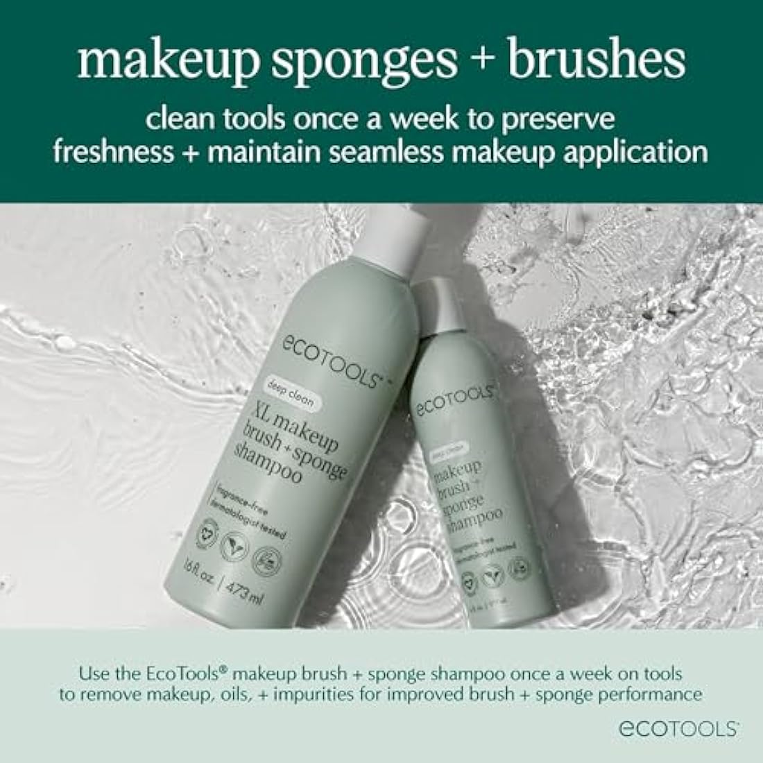 EcoTools On-The-Go Makeup Brush Kit | 5-Piece Travel Set | Vegan