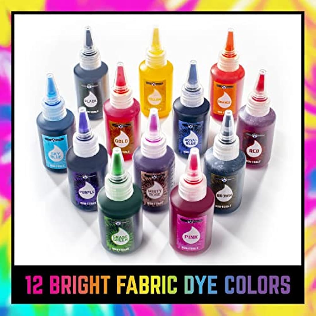Tie Dye Kit for Kids - 12 Colors DIY Art & Craft Supplies
