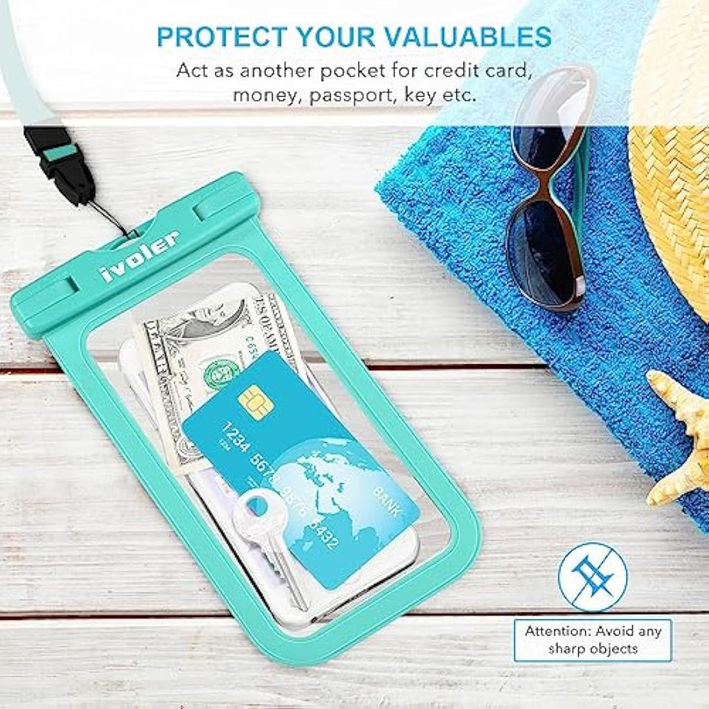 ivoler Waterproof Pouch and Phone Case Set for Swimming – Green