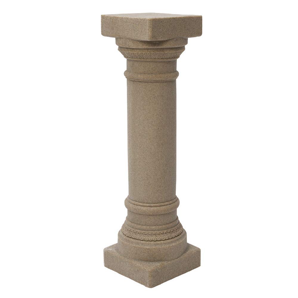 EMSCO Group Greek Column Statue - 32" Resin Outdoor Garden Decor
