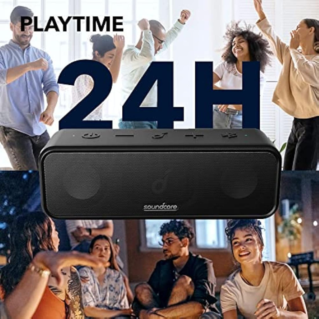 Anker Soundcore 3 Bluetooth Speaker | 24H Playtime & IPX7 Waterproof