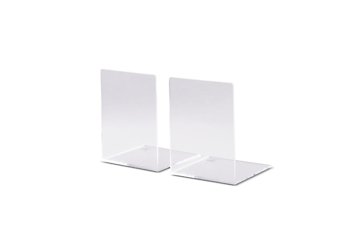 Maul acrylic bookends Modern 8 x 8 x 10 cm transparent - image 2