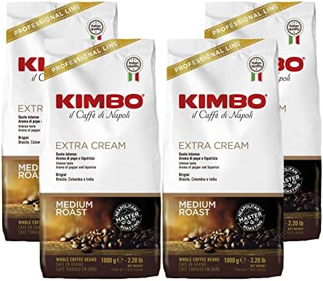 Kimbo Extra Cream Espresso Coffee Beans – 4kg Bulk Arabica Blend