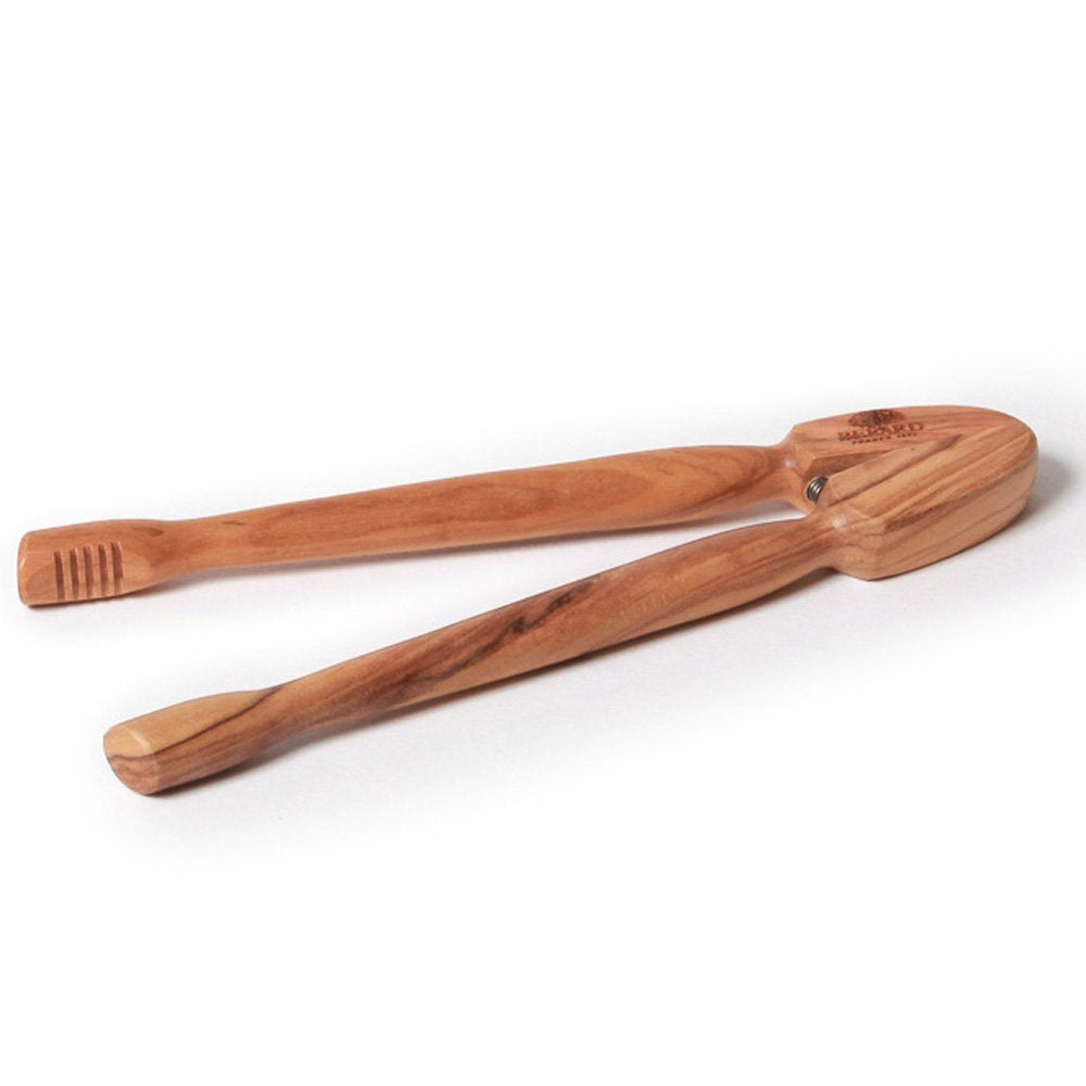 Berard Handcrafted Olive Wood Kitchen Tongs - 25 cm (10 Inch)