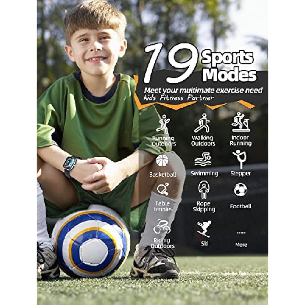 Slothcloud Kids Smart Watch – IP68 Waterproof Fitness Tracker for Boys Girls