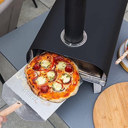 Zanussi Portable 12" Wood Pellet Pizza Oven with Paddle & Cover