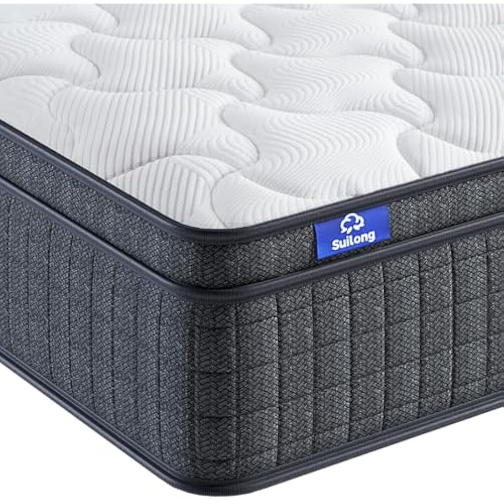 SuiLong 3FT Single Hybrid Mattress – 12 Inch Orthopedic Memory Foam