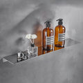 Celbon 40cm Chrome Shower Caddy | No-Drill Stainless Steel Storage Shelf