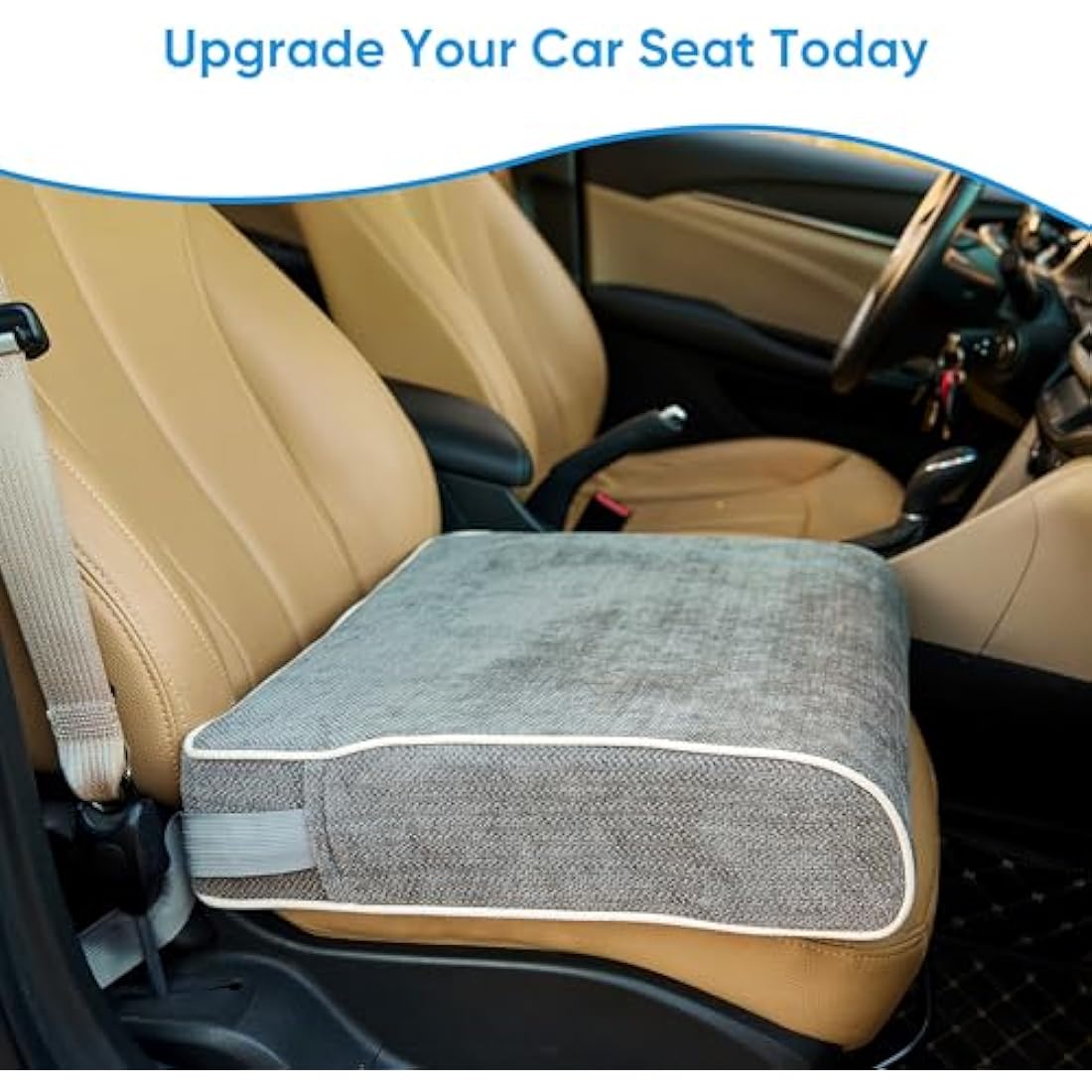 Justsafe XL Memory Foam Seat Cushion – 10cm Thick Orthopaedic Support
