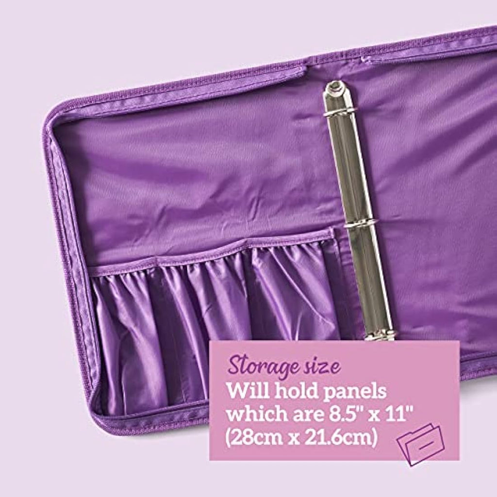 Crafter’s Companion Large Die & Stamp Storage Folder – Purple Fabric