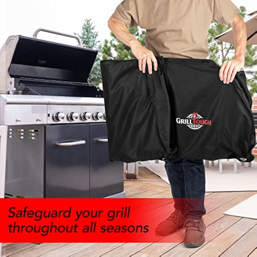 GrillTough Waterproof BBQ Grill Cover – Heavy Duty Polyester (147cm)