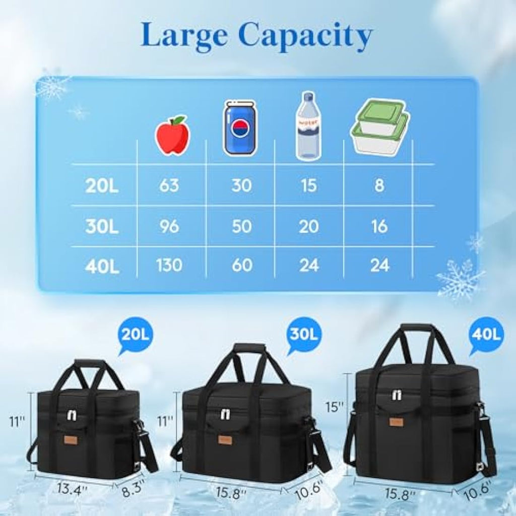 Lifewit 40L Soft Cooler Bag | Large Insulated Leak-Proof Picnic Bag