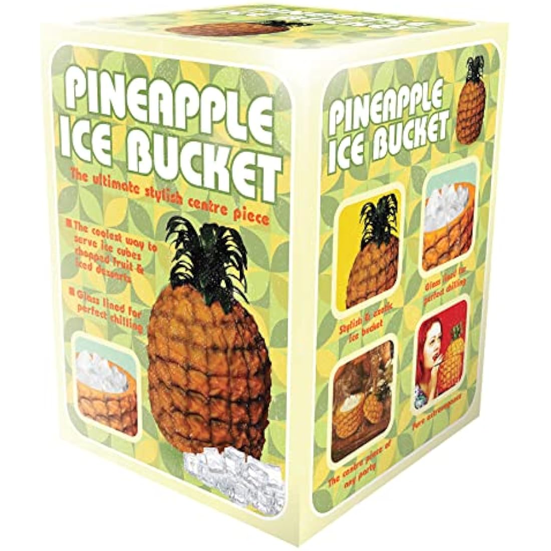 Bar Bespoke Retro Pineapple Ice Bucket – Vintage Insulated Barware