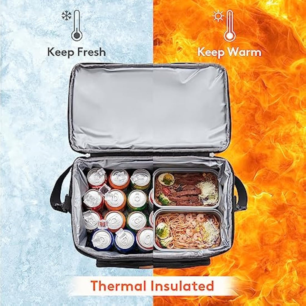 Lifewit Insulated Cooler Bag | 23L Large Double Decker Soft Sided Bag