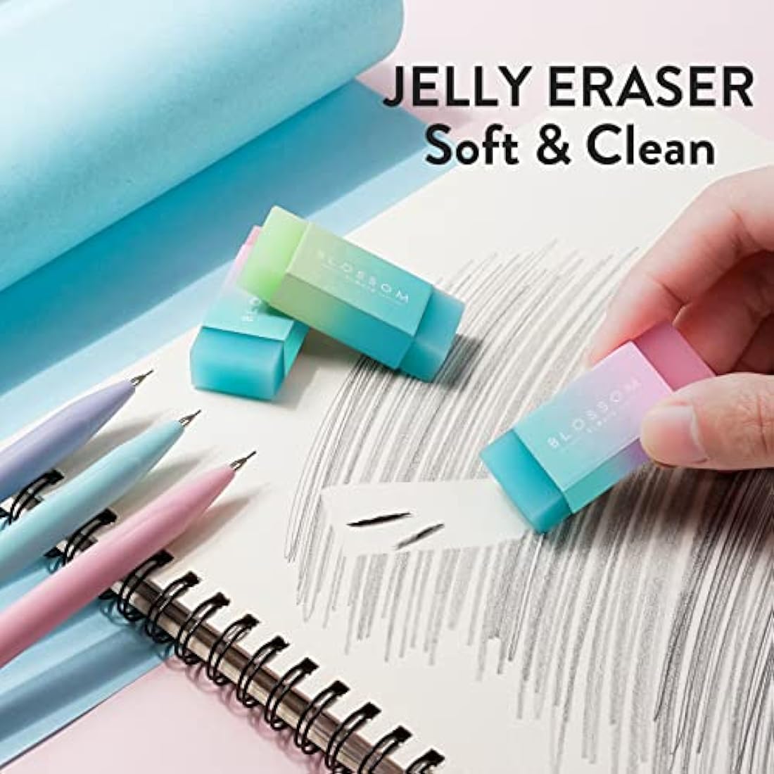 Four Candies Aesthetic Mechanical Pencil Set | 0.5mm & 0.7mm Pastel Stationery
