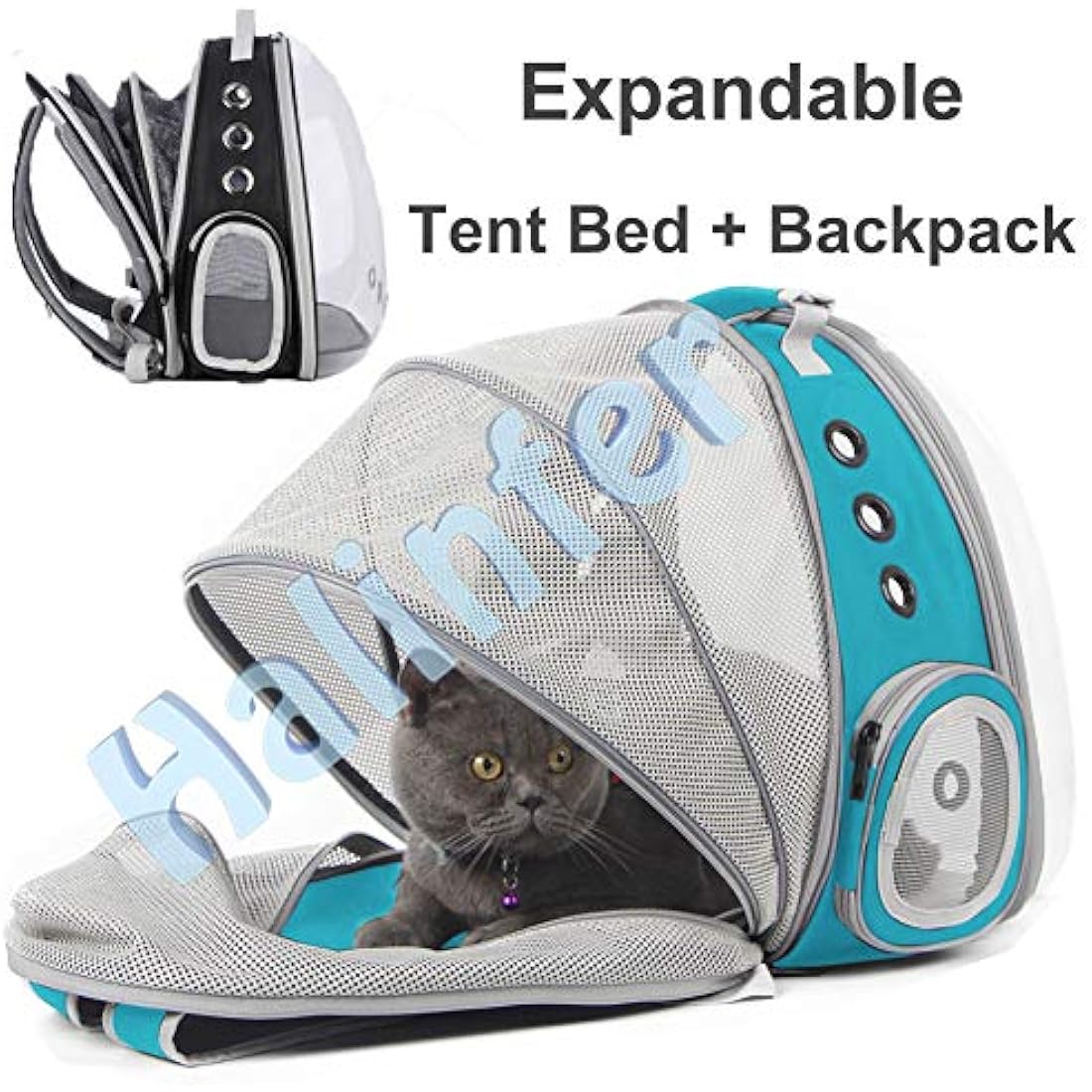 Interfashioner Expandable Cat Bubble Backpack – Clear Pet Travel Carrier