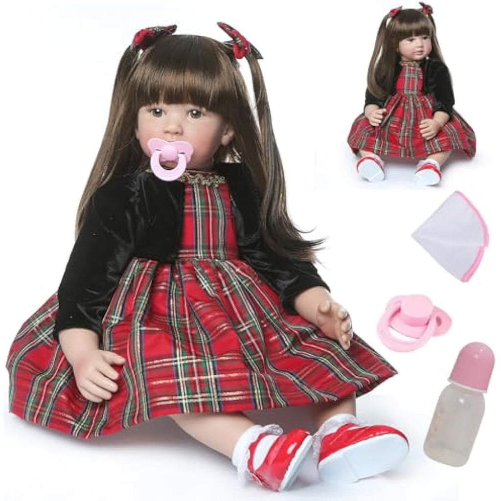 24 Inch Realistic Reborn Baby Doll – Soft Silicone Girl