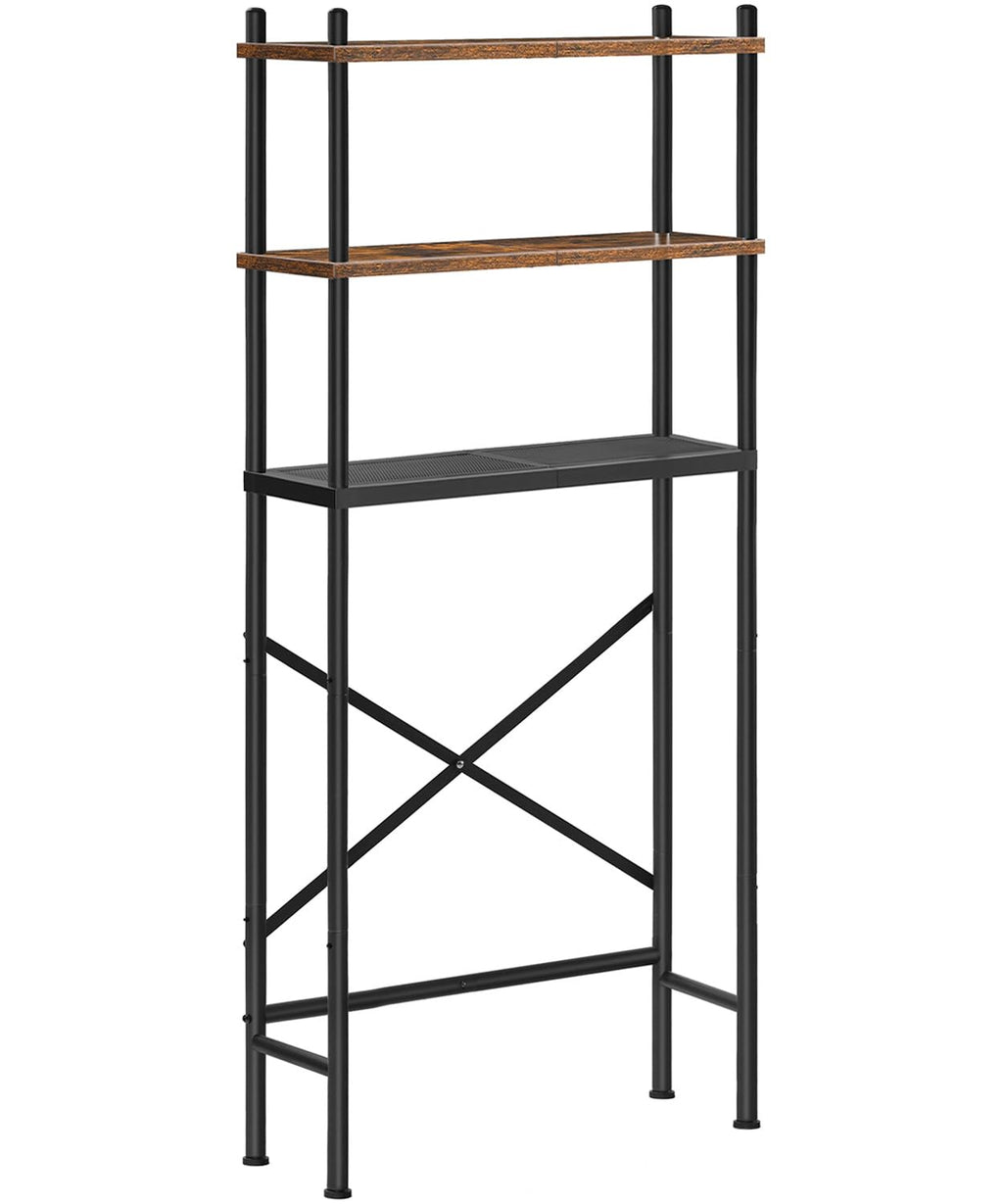 HOOBRO Over Toilet Storage Unit Bathroom Shelf, 3-Tier Bathroom Storage Unit, Freestanding Above Toilet Storage Rack with Adjustable Feet - image 1