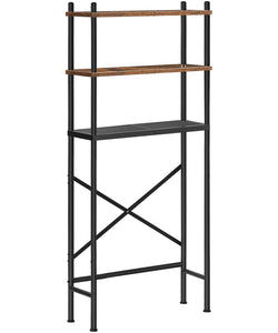 HOOBRO Over Toilet Storage Unit Bathroom Shelf, 3-Tier Bathroom Storage Unit, Freestanding Above Toilet Storage Rack with Adjustable Feet - image 1