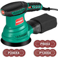 HYCHIKA Random Orbital Sander – 300W 6-Speed Electric Sander with 12Pcs