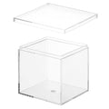 PATIKIL Acrylic Box with Lid 2.36" x 2.36" x 2.36", Clear Acrylic Display Boxes Plastic Square Cube Containers Storage Organizer for Candy Tiny