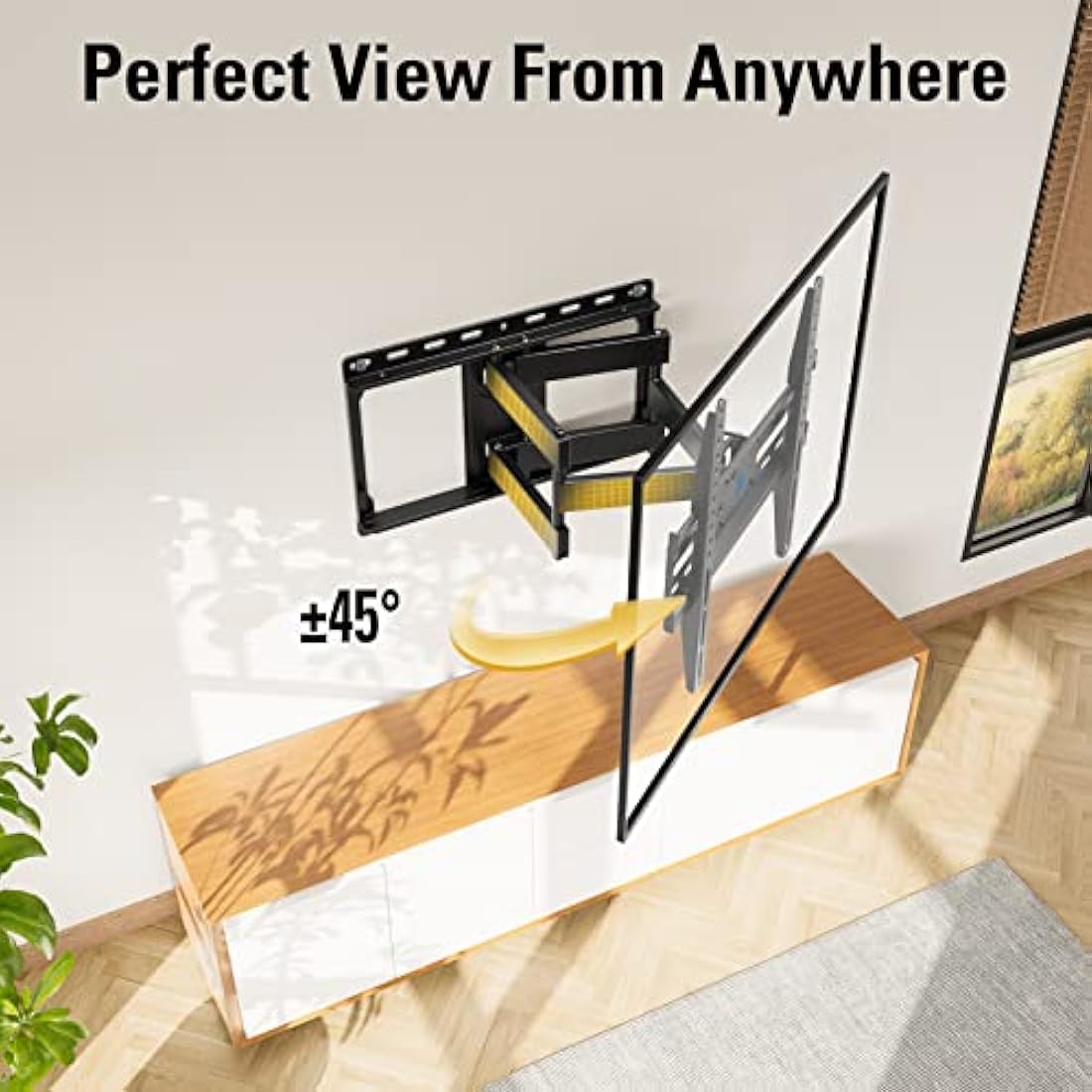 Mounting Dream Full Motion TV Wall Mount for 26-65 Inch TVs | VESA 400x400