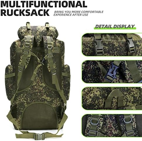 King'sGuard 100L Hiking Backpack – Heavy-Duty Men's Camping Rucksack