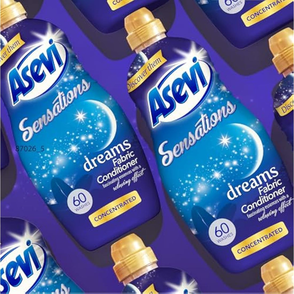 Asevi Sensations Fabric Conditioner – Dreams Scent, Vegan, 60 Washes