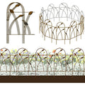 Thealyn Metal Garden Fence – 10 Panels, No-Dig Rustproof Edging, 4.9m