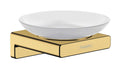 hansgrohe AddStoris Wall-Mounted Soap Dish - Polished Gold Optic Glass