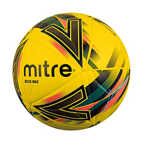 Mitre Delta Professional Soccer Ball – Durable Size 5 Match Football
