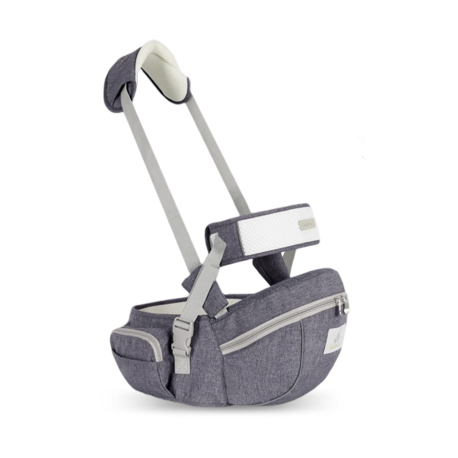 SONARIN Ergonomic Hipseat Baby Carrier – Waist Stool with Safety Belt, Grey