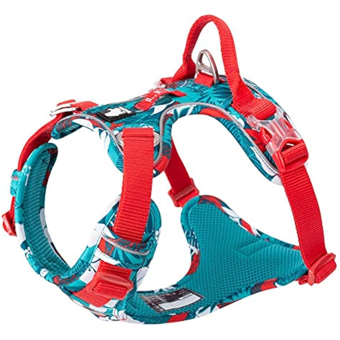 No Pull Dog Harness | Reflective Adjustable Nylon – Blue Camo