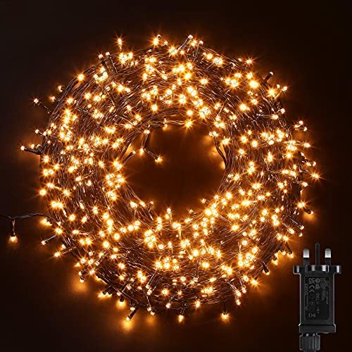Avoalre LED Christmas String Lights | 10M 100LED Warm White IP44 Waterproof