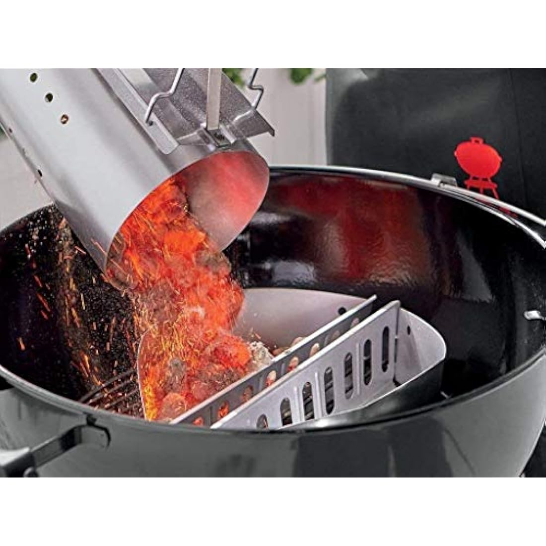 Denmay Charcoal Basket Briquet Holders for Weber 57CM Kettle Grills, 2 Pack
