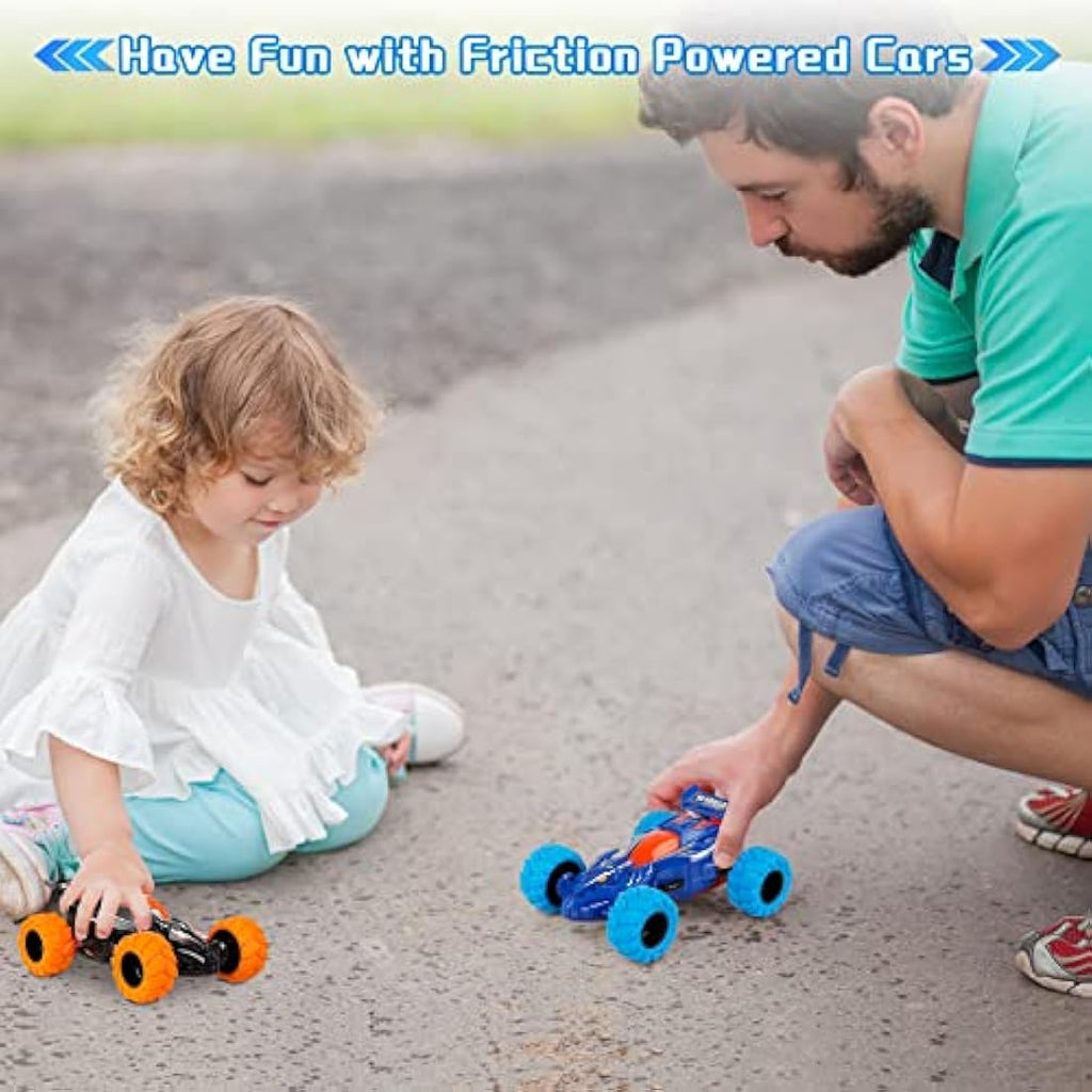 m zimoon Monster Truck Toys – 2 Pack Friction Powered Stunt Dragon Cars