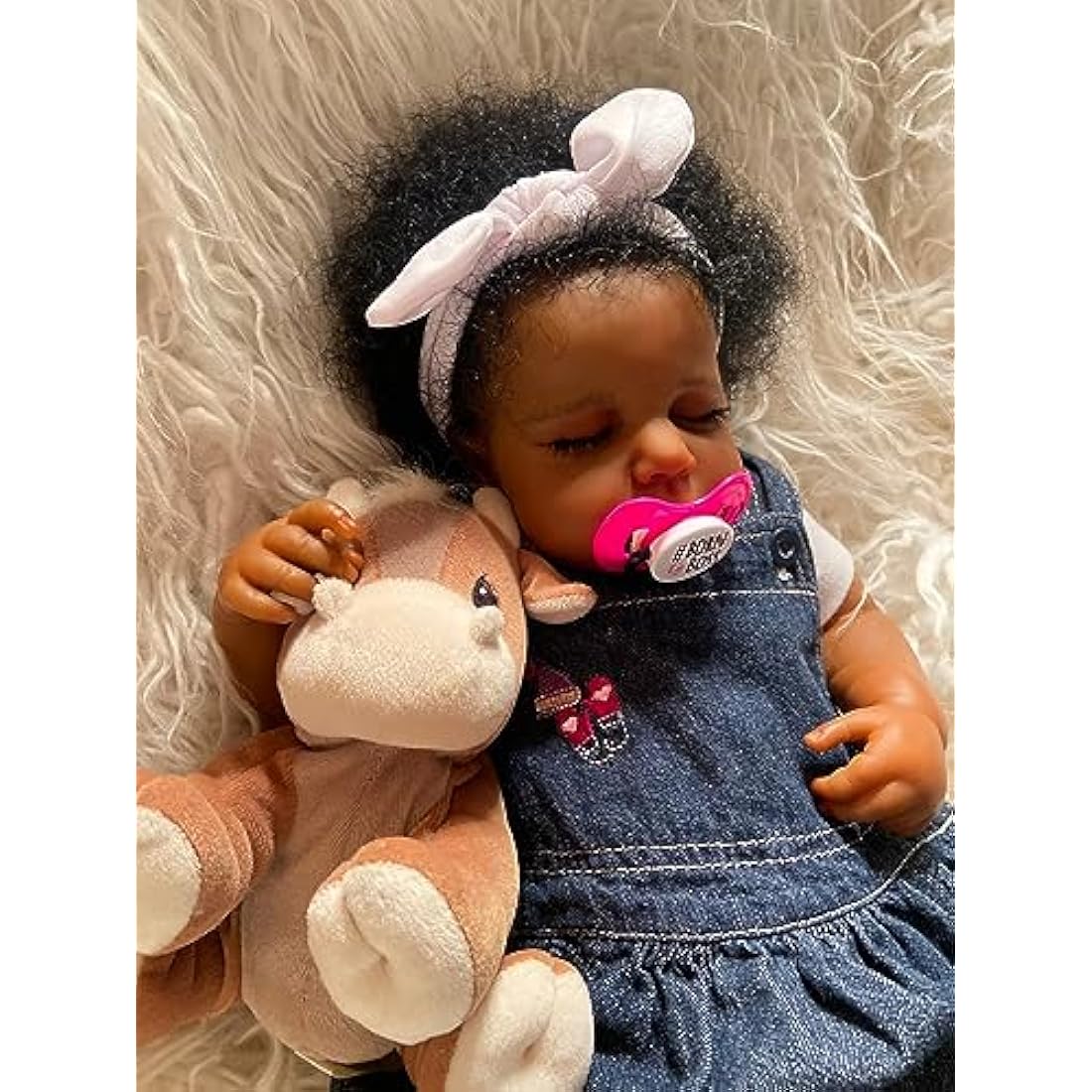20" Reborn Baby Doll – Realistic African American Girl