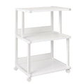 IBUYKE 3-Tier Printer Stand With Storage Shelf and Wheels - Rolling Cart for Home Office Organization, Heat Press, Microwave and Mini Fridge TPS001W - image 1