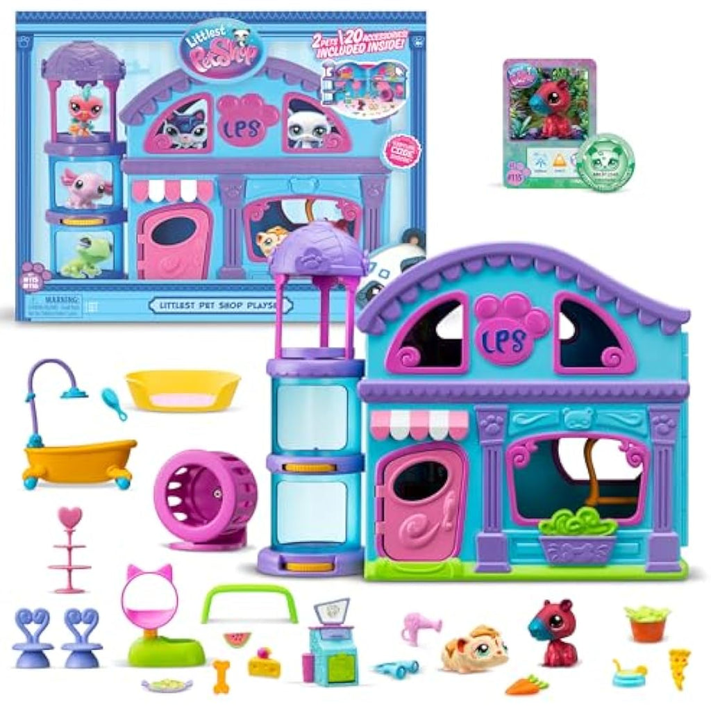 Littlest Pet Shop Series 2 Pet Shop Playset with 2 Mini Figures